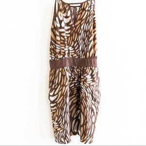 100% Silk Haven Leopard Print Dress